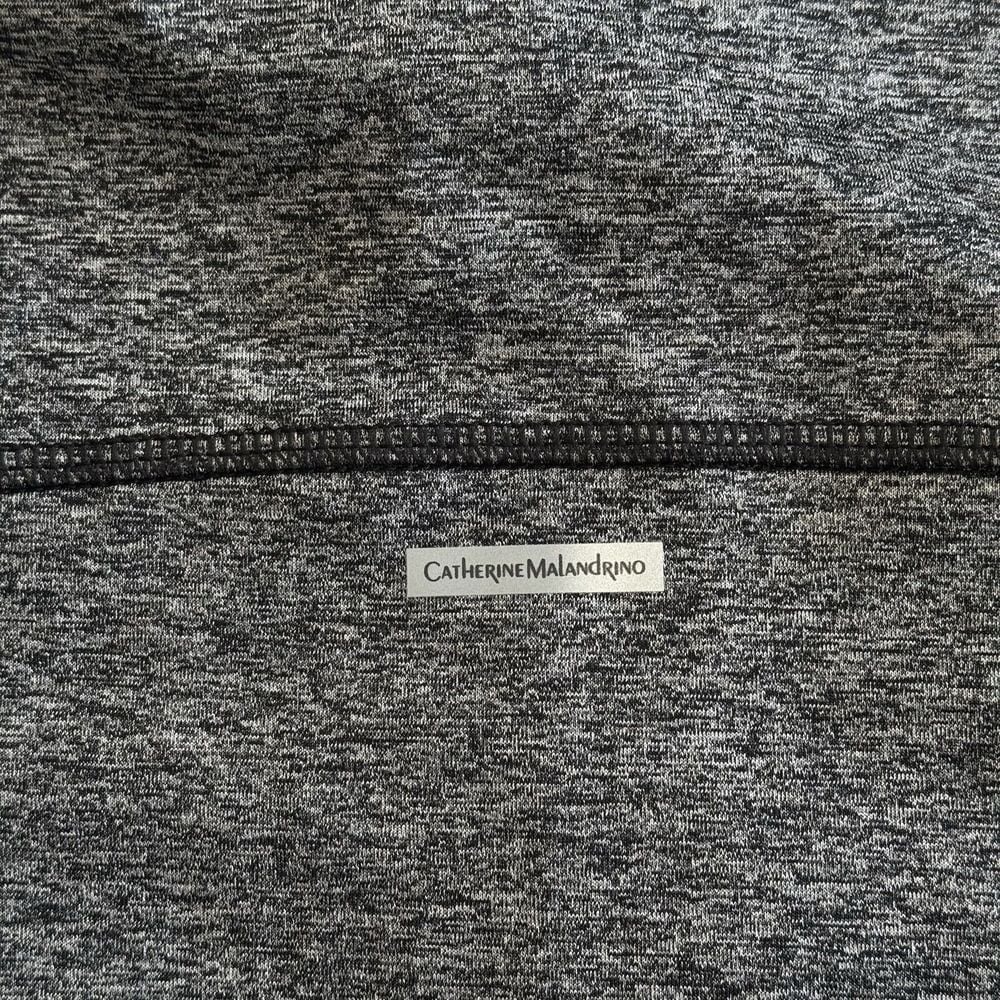 Catherine Malandrino Athletic Running jacket SZ L black & gray - Picture 11 of 12